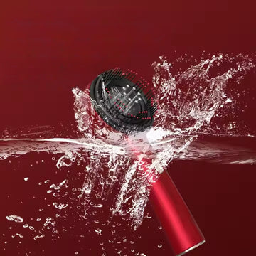 GlowRoot Infrared Hair Growth Comb – Red Light Scalp Massager with Essence Applicator and Massage Modes