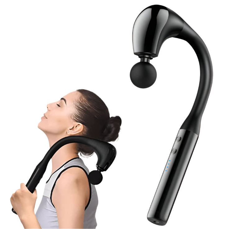 SoothePro Reach Massage Gun – Wireless Deep Tissue Massager with Extended Handle and 4 Heads