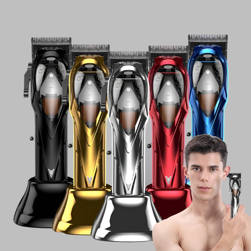 BarberSharp Apex Clipper – Professional Electric Hair Trimmer Kit with USB Charging and Guards