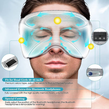 SnoozeSync Bluetooth Sleep Mask